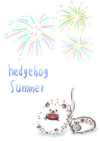 Simple hedgehog summer