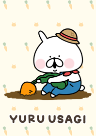 ゆるうさぎ  にんじん。