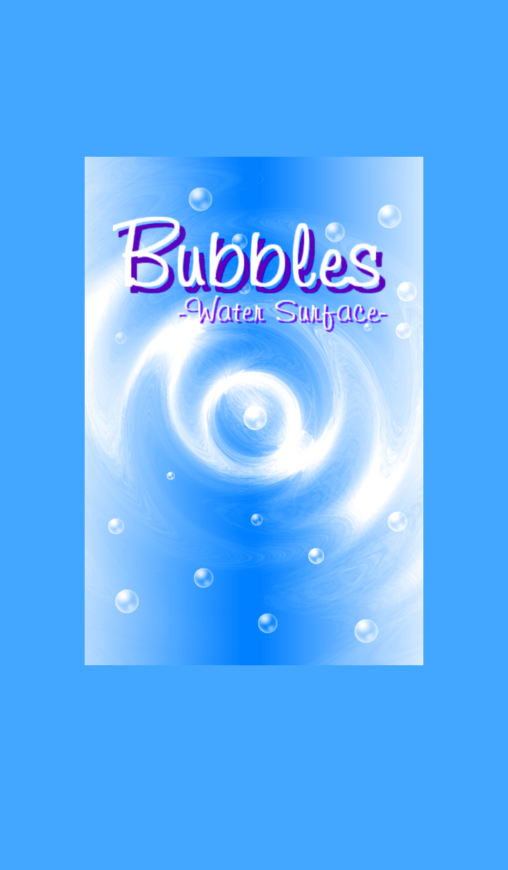 Bubbles-Water Surface-Blue