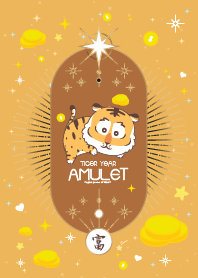 Tiger Year Amulet of Wealth.. Orange