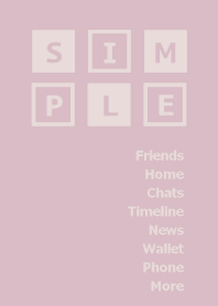 SIMPLE BOX =purple beige=(JP)