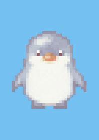 Penguin Pixel Art Theme  Blue 05