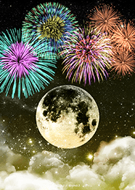 Good luck! Full Moon and Fireworks