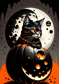 halloween cat 7356aE