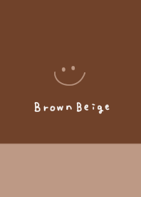 Brown beige and smile.