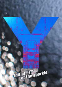 Initial "Y" of the sparkle.