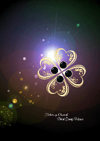 Fortune up Clover & Black Quartz Morion