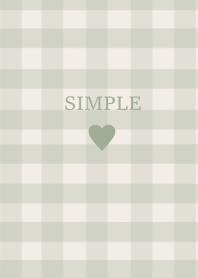 SIMPLE HEART -check forestgreen-(JP)