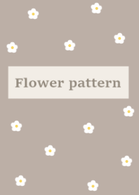 flower pattern :greige