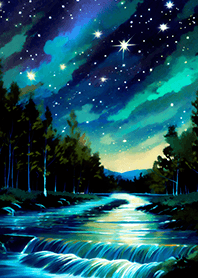 Beautiful starry night view#2151