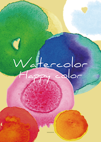 Yellow : Watercolor & letter