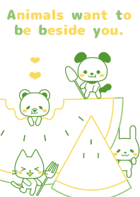 Animals want to be beside you.032-2 Y GR