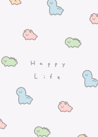 Smile Dinosaurs(pattern)/purple.