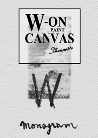 W on Canvas -Paint-