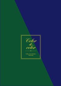 カラー&カラー ネイビーとグリーン