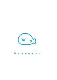 ゆるいあざらし. 青と白