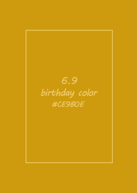 birthday color - June 9