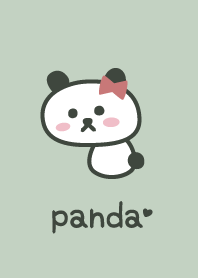 熊貓*綠色*色帶