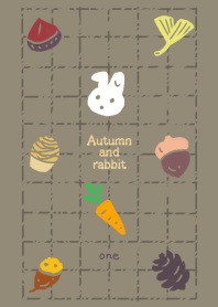 Autumn fruit and rabbit design01