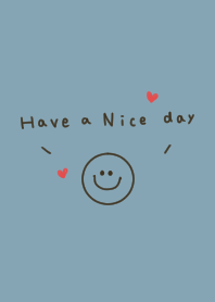 Smile x blue beige. Have a nice day!