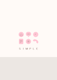 シンプル（beige pink))V.141