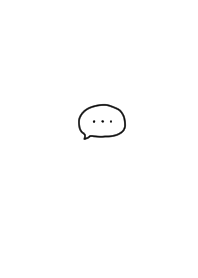 White. Speech bubble. Simple.