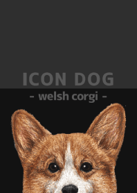 ICON DOG - Welsh Corgi 01 - BLACK/01