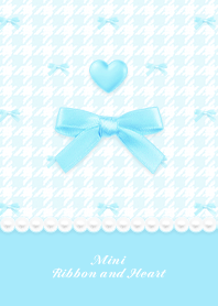 Mini Ribbon & Heart HT -  T Blue 03