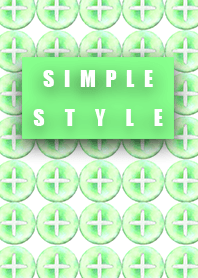 Simple style button blue green