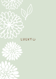 White flowers leaves Left7 from Japan