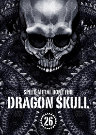 Dragon skull Speed metal bone fire 26