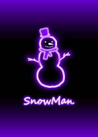 霓虹雪人：紫色