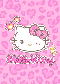 Hello Kitty 動物花紋（粉色調）