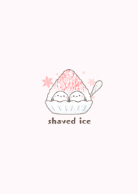 Shaved ice and Shimaenaga -pink-