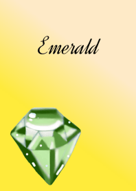 May birthstone.Emerald & Crystal.y1