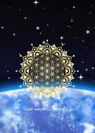 Wish Come True Flower Of Life Mandala 4 Line 着せかえ Line Store Wish Come True Flower Of Life Mandala 4 Line 着せかえ Line Store