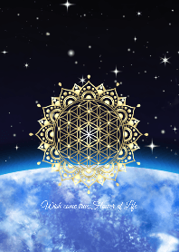 Wish Come True Flower Of Life Mandala 4 Line Theme Line Store
