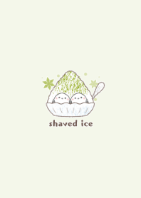 Shaved ice and Shimaenaga -green-