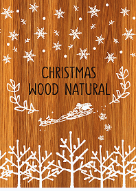 Christmas Wood Natural !