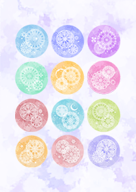 Bola de vidro pastel ver.blue