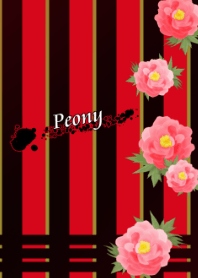 Red peony -Japanese style-