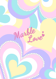 Marble love bright color