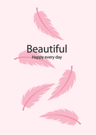 Beautiful pink and elegant feathers