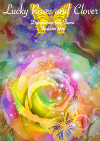Lucky Rainbow Roses Clover Black2