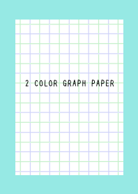 2 COLOR GRAPH PAPER/GREEN&PUR/BLUE GREEN
