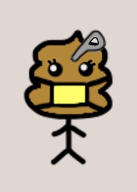 ウンP棒さん （クリアベージュ）