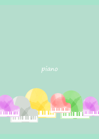 Cute Grand Piano on BG
