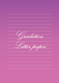 Gradation Letter paper - Purple -