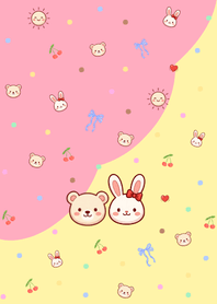 Bunny & Bear_Yellow Pink.1w