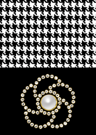 Houndstooth check and bijou